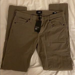 PAIGE Men's Khaki Chinos